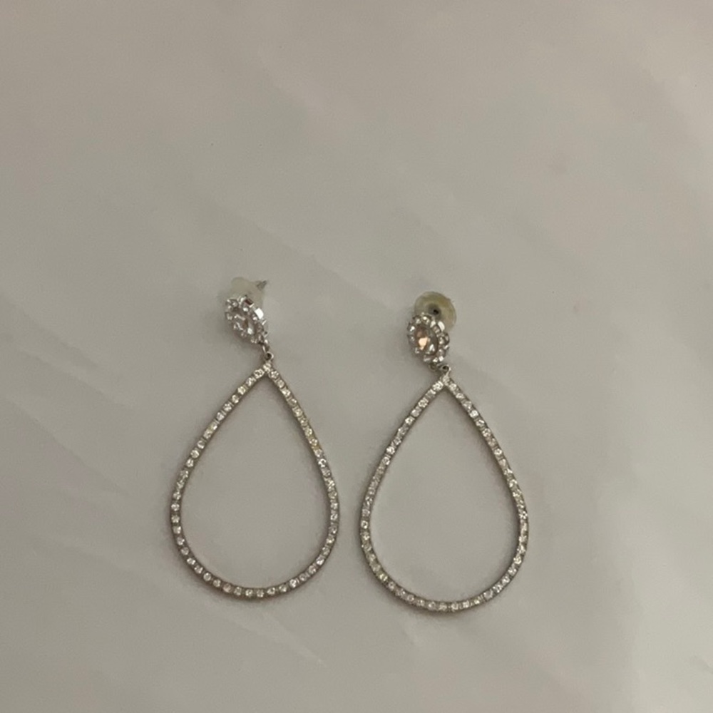 Elegant Silver Teardrop Earrings